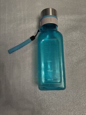 Blue Square Water Bottle Athletic Sport Modern Unique